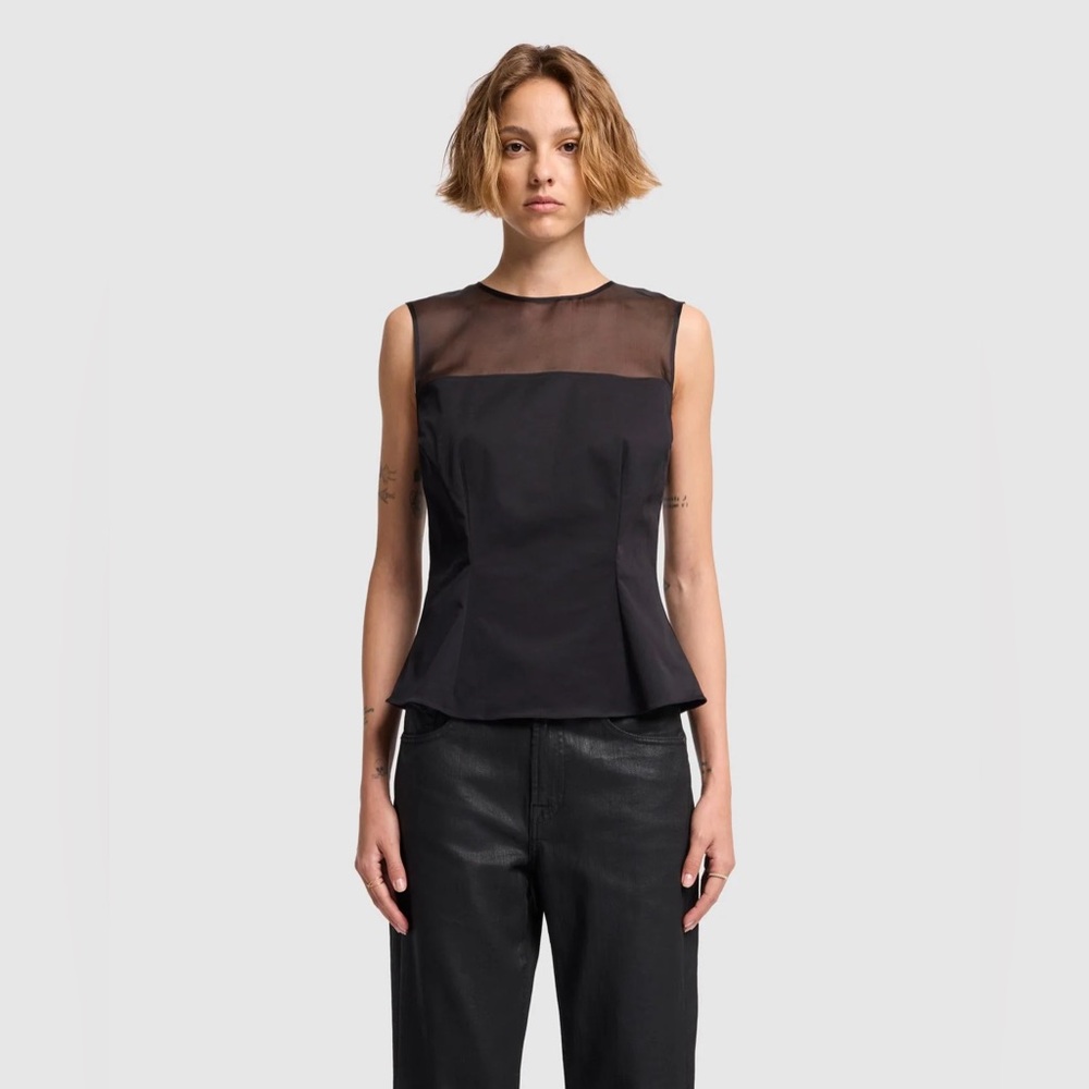 7 For All Mankind Satin Top NWT